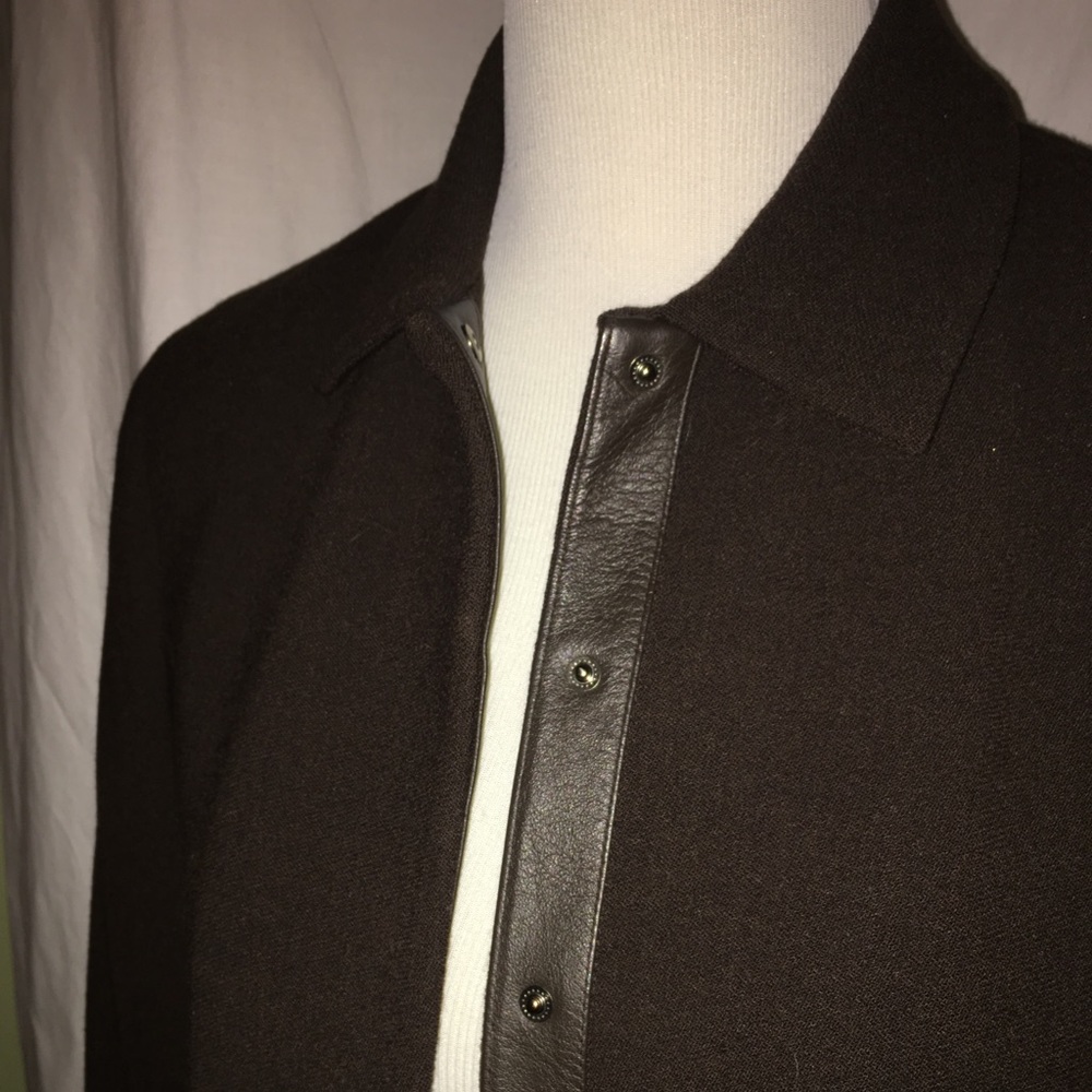 Talbots Brown Jacket with Black Accents